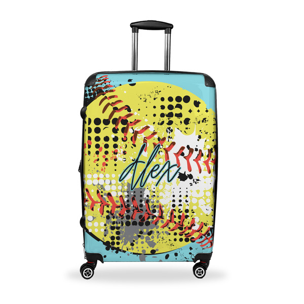 Custom Softball Suitcase - 28" Large - Checked w/ Name or Text
