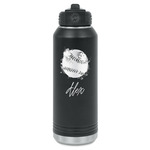 Softball Water Bottles - Laser Engraved (Personalized)