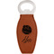 Softball Leatherette Bottle Opener (Personalized)