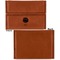 Softball Leather Business Card Holder Front Back Single Sided - Apvl