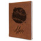 Softball Leather Sketchbook - Large - Single Sided - Angled View