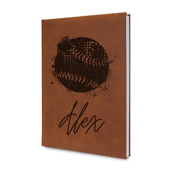 Softball Leather Sketchbook - Small - Double Sided (Personalized)