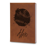 Softball Leatherette Journal - Large - Double Sided (Personalized)