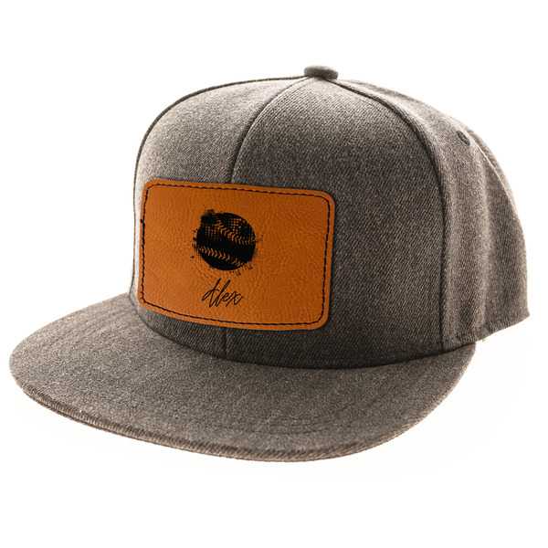 Softball Leatherette Patches - LIFESTYLE (HAT) Rectangle