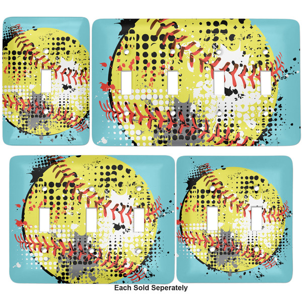 Softball Light Switch Covers all sizes