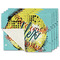 Softball Single-Sided Linen Placemat - Set of 4 w/ Name or Text