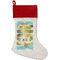 Softball Linen Stockings w/ Red Cuff - Front