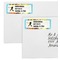 Softball Mailing Labels - Double Stack Close Up