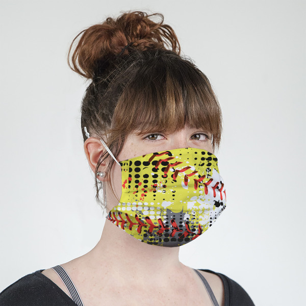 Softball Mask - Quarter View on Girl