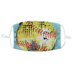 Softball Adult Cloth Face Mask - XLarge