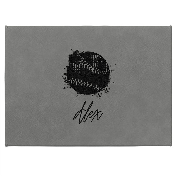 Softball Medium Gift Box with Engraved Leather Lid - Approval