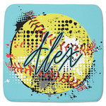 Softball Memory Foam Bath Mat - 48"x48" (Personalized)