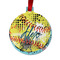 Softball Metal Ball Ornament - Front