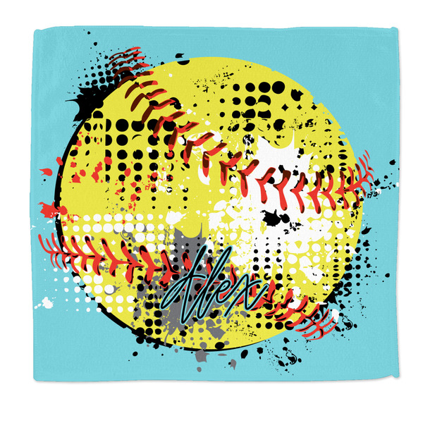 Custom Softball Microfiber Dish Rag (Personalized)