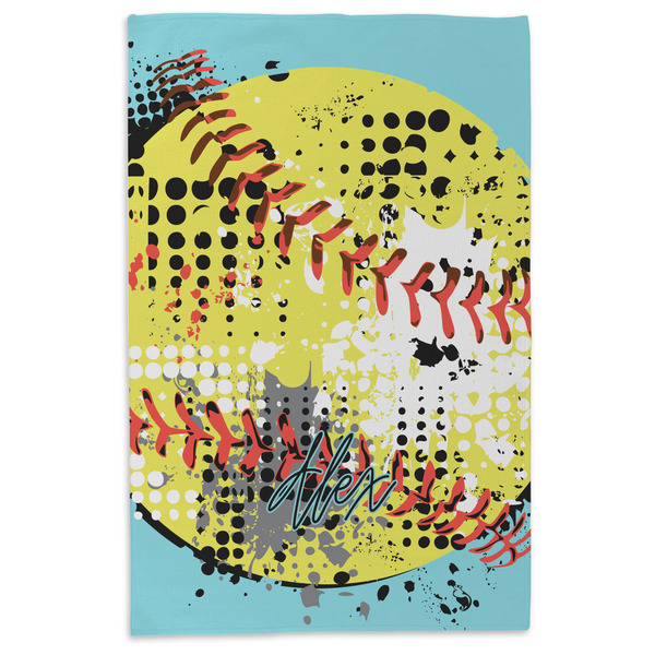 Softball Microfiber Dish Towel - APPROVAL