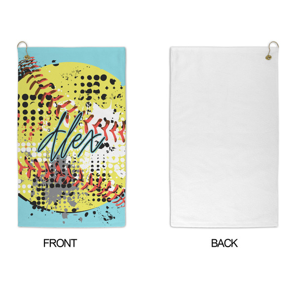 Softball Microfiber Golf Towels - APPROVAL
