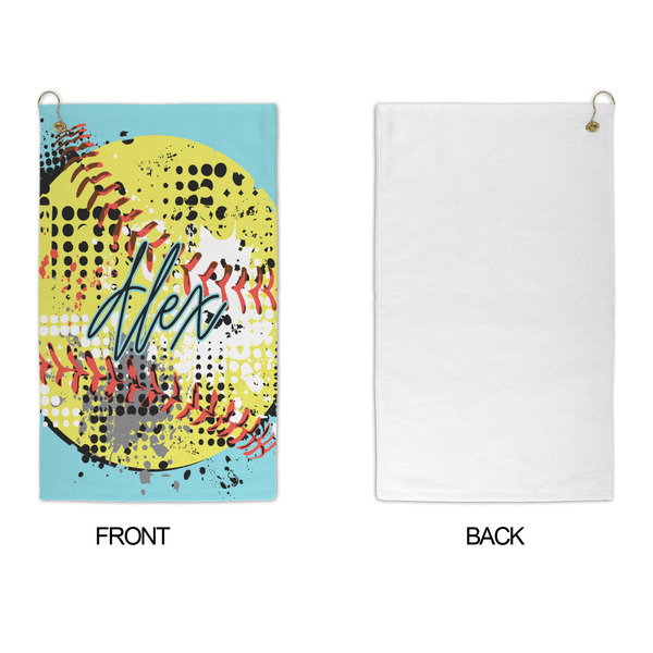 Softball Microfiber Golf Towels - APPROVAL