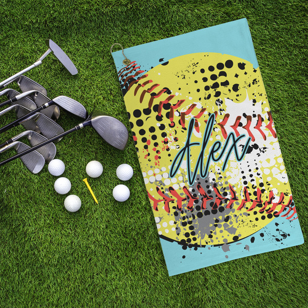 Softball Microfiber Golf Towels - LIFESTYLE
