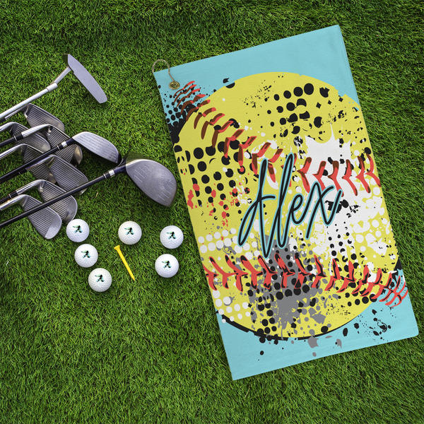 Softball Microfiber Golf Towels - LIFESTYLE