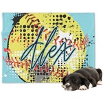 Softball Dog Blanket - Regular (Personalized)