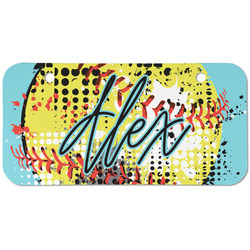 Softball Mini/Bicycle License Plate (2 Holes) (Personalized)