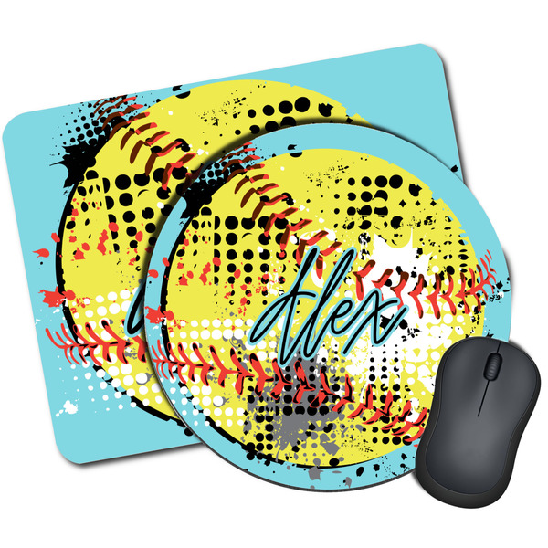 Custom Softball Mouse Pad (Personalized)