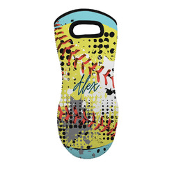 Softball Neoprene Oven Mitt w/ Name or Text