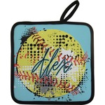 Softball Pot Holder w/ Name or Text