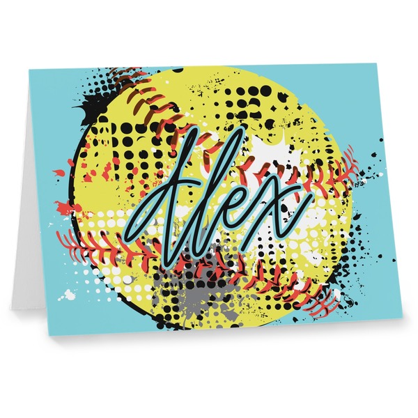 Custom Softball Note cards (Personalized)