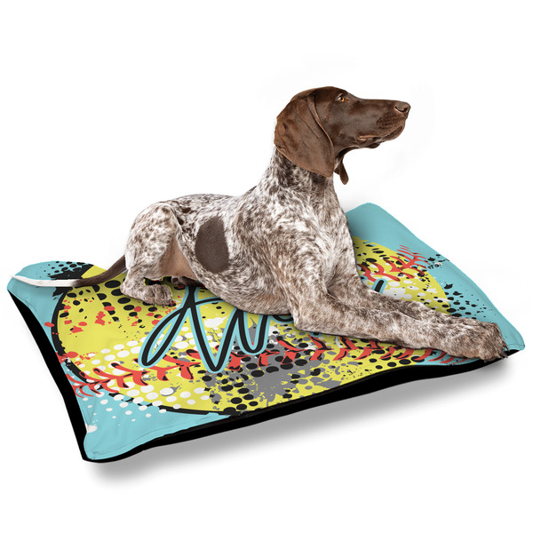 Softball Outdoor Dog Beds - Large - IN CONTEXT