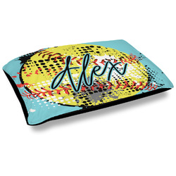 Softball Outdoor Dog Bed - Large (Personalized)