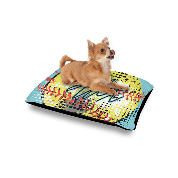 Softball Outdoor Dog Beds - Small - IN CONTEXT