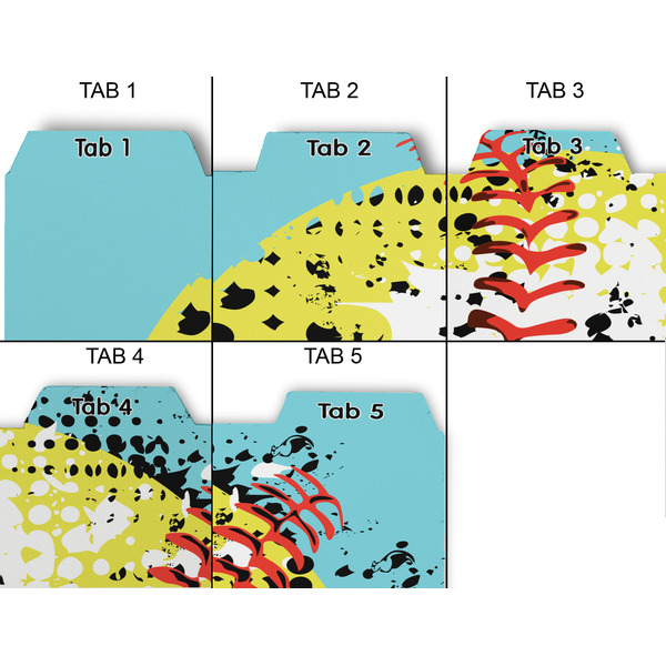 Softball Page Dividers - Set of 5 - Approval