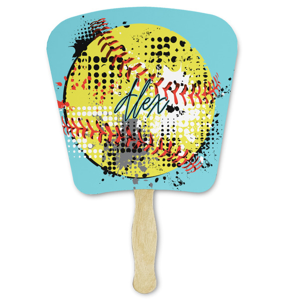 Custom Softball Paper Fan (Personalized)