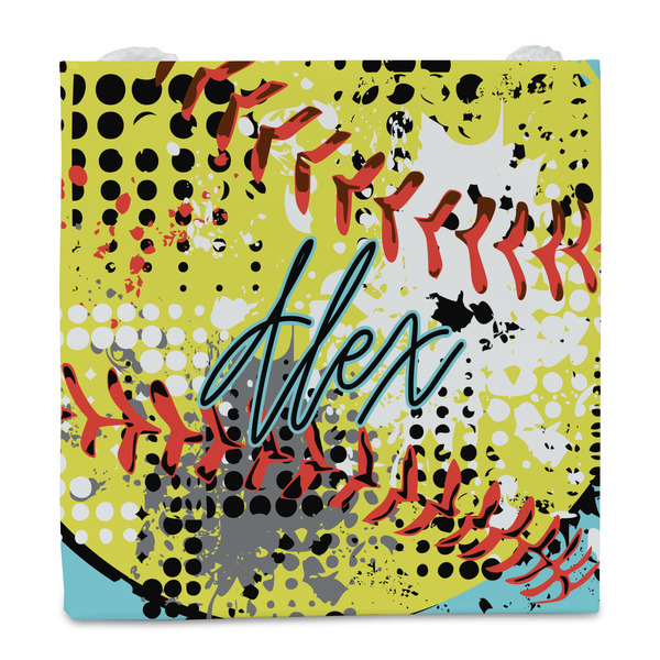 Softball Party Favor Gift Bag - Gloss - Front