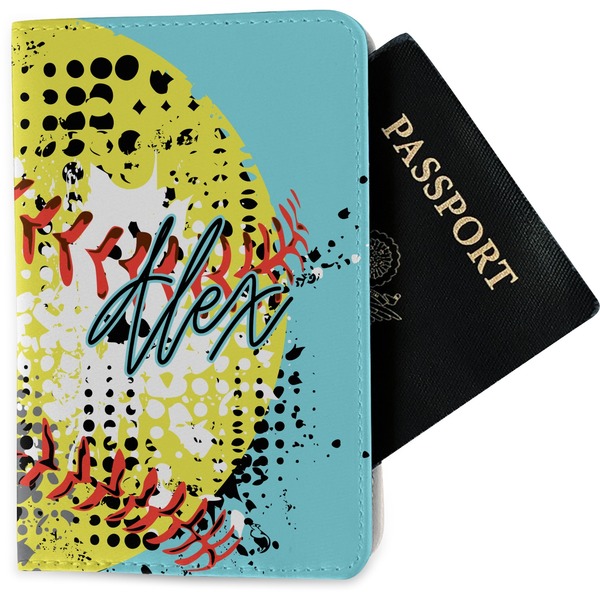 Custom Softball Passport Holder - Fabric (Personalized)