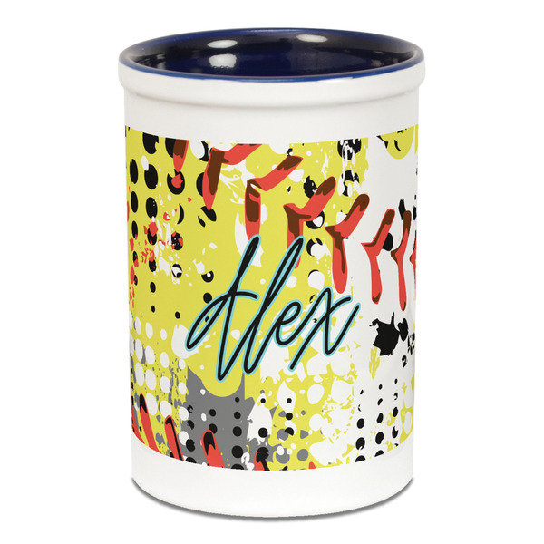 Softball Pencil Holder - Blue