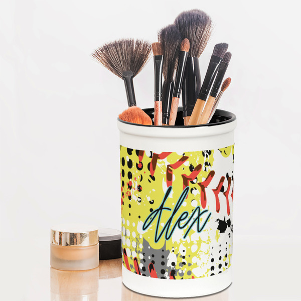 Softball Pencil Holder - LIFESTYLE makeup