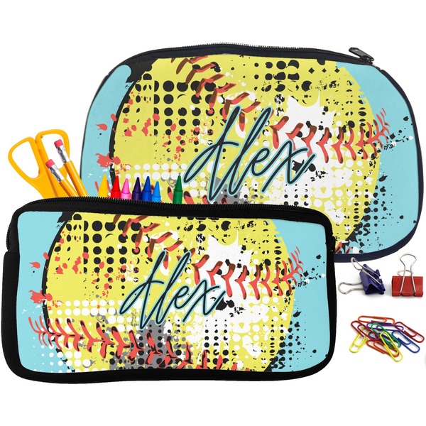 Softball Pencil / School Supplies Bags Small and Medium
