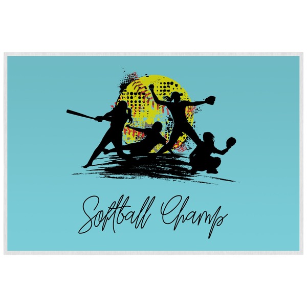 Softball Personalized Placemat (Back)