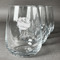 Softball Stemless Wine Glasses (Set of 4) (Personalized)