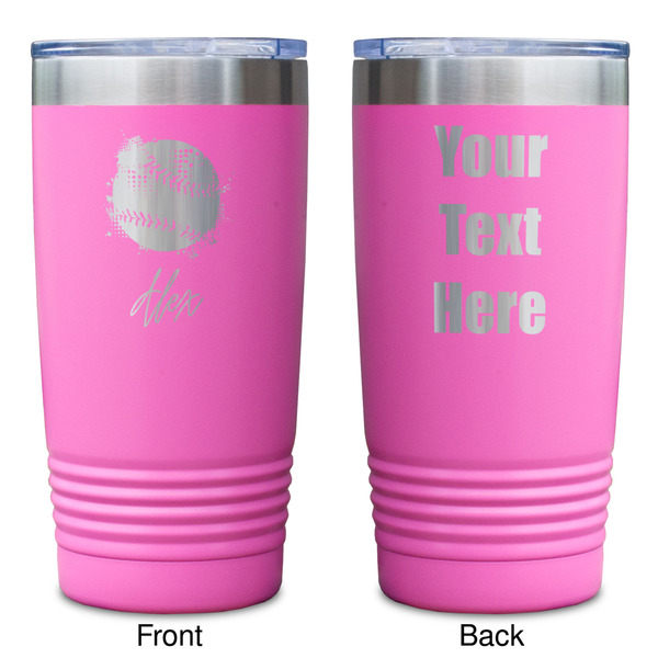 Softball Pink Polar Camel Tumbler - 20oz - Double Sided - Approval