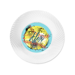 Softball Plastic Party Appetizer & Dessert Plates - 6" (Personalized)
