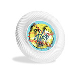 Softball Plastic Party Appetizer & Dessert Plates - 6" (Personalized)