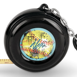 Softball Pocket Tape Measure - 6 Ft w/ Carabiner Clip (Personalized)