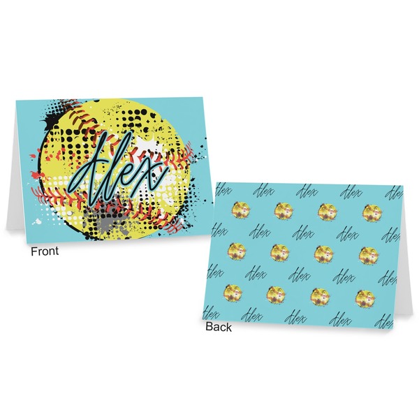 Softball Postcard - Front and Back