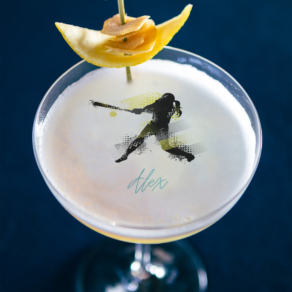 Softball Printed Drink Topper - XLarge - In Context