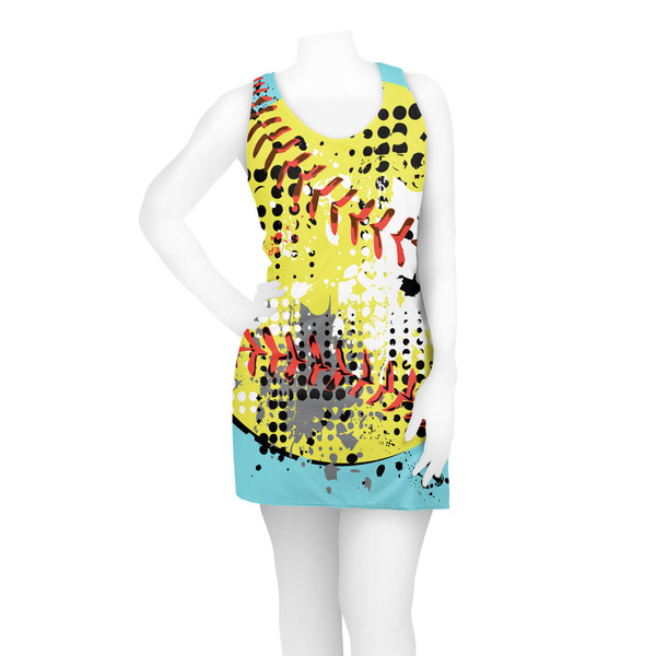 Softball Racerback Dress - On Model - Front
