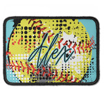 Softball Iron On Rectangle Patch w/ Name or Text