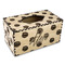 Softball Rectangle Tissue Box Covers - Wood - Front